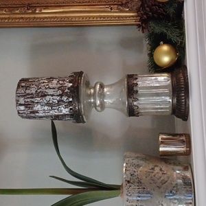 Pottery Barn Vintage Candleholder